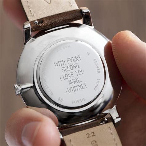 fossil watch engraving ideas